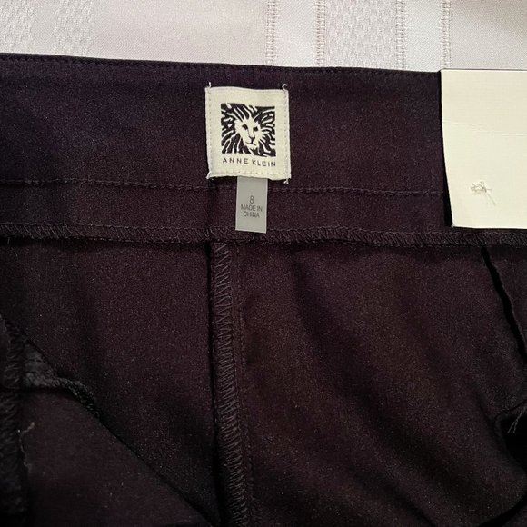 Anne Klein culottes, black, sz 8 - Picture 6 of 13